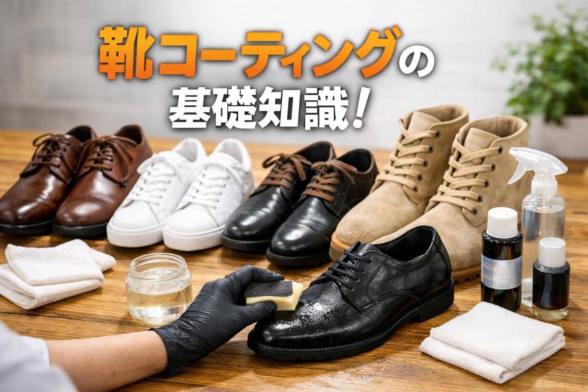靴コーティングの基礎知識!プロ施工・DIY・機械施工の違いと選び方