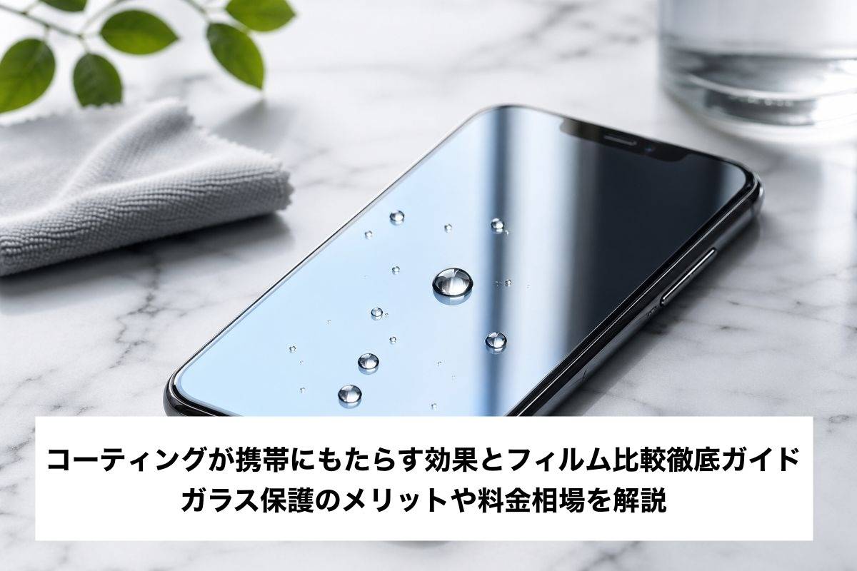 コーティングが携帯にもたらす効果とフィルム比較徹底ガイド|ガラス保護のメリットや料金相場を解説