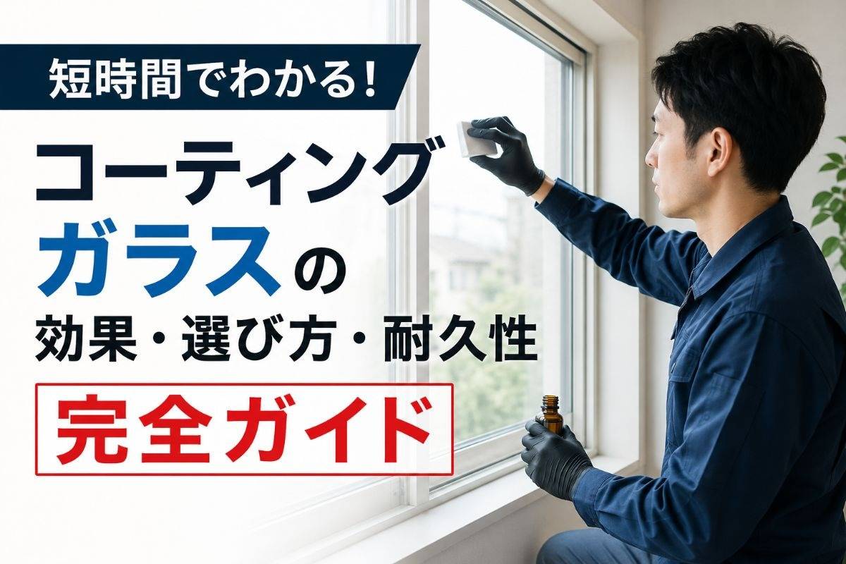 短時間でわかる!コーティングガラスの効果・選び方・耐久性完全ガイド
